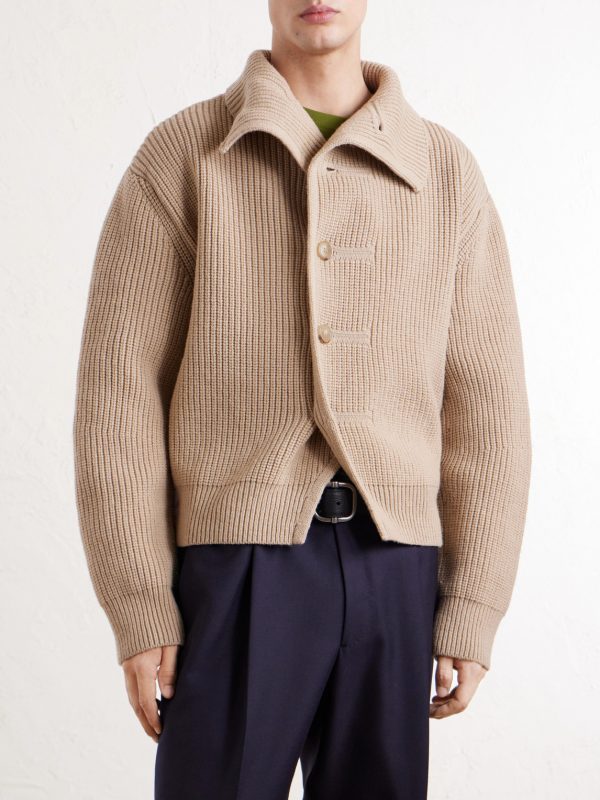 Ribbed Wool Cardigan - FR