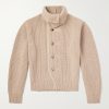 Ribbed Wool Cardigan