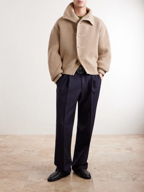 Ribbed Wool Cardigan - OU