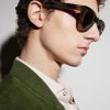 Caleb-02 Square-Frame Acetate Sunglasses - BK Caleb-02 Square-Frame Acetate Sunglasses - BK
