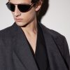 Parker-02 Aviator-Frame Metal Sunglasses - BK