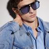 Kemp Aviator-Style Acetate Sunglasses - BK Kemp Aviator-Style Acetate Sunglasses - BK