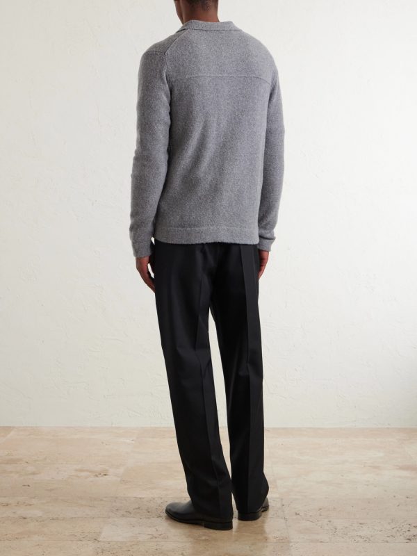 Zanone Wool-Blend Cardigan - BK Zanone Wool-Blend Cardigan - BK