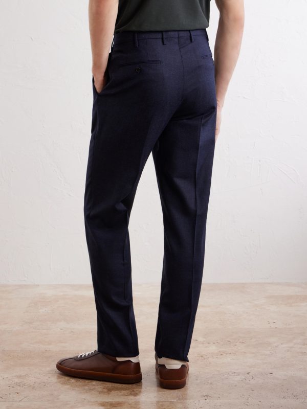 Straight-Leg Wool and Cashmere-Blend Trousers - BK Straight-Leg Wool and Cashmere-Blend Trousers - BK