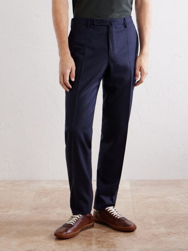 Straight-Leg Wool and Cashmere-Blend Trousers - FR Straight-Leg Wool and Cashmere-Blend Trousers - FR