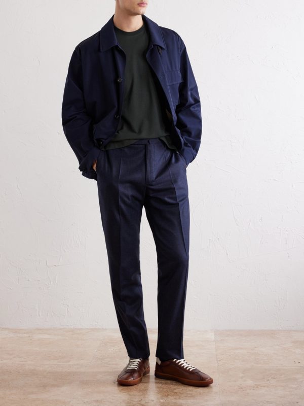Straight-Leg Wool and Cashmere-Blend Trousers - OU Straight-Leg Wool and Cashmere-Blend Trousers - OU