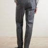 Straight-leg Wool-Canvas Trousers - BK Straight-leg Wool-Canvas Trousers - BK