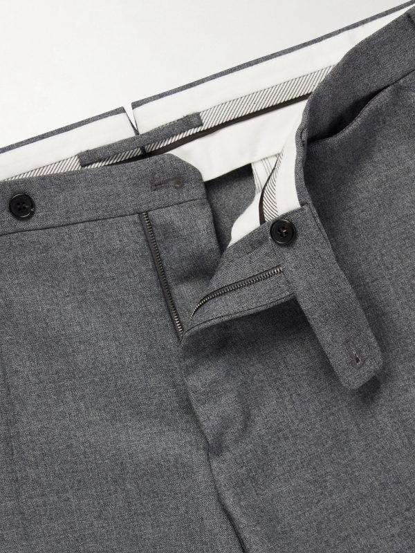 Straight-leg Wool-Canvas Trousers - E1 Straight-leg Wool-Canvas Trousers - E1