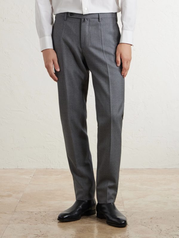 Straight-leg Wool-Canvas Trousers - FR Straight-leg Wool-Canvas Trousers - FR