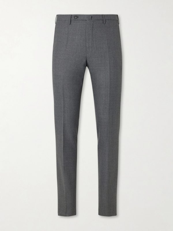 Straight-leg Wool-Canvas Trousers Straight-leg Wool-Canvas Trousers