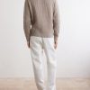 Ribbed Virgin Wool Rollneck Sweater - BK