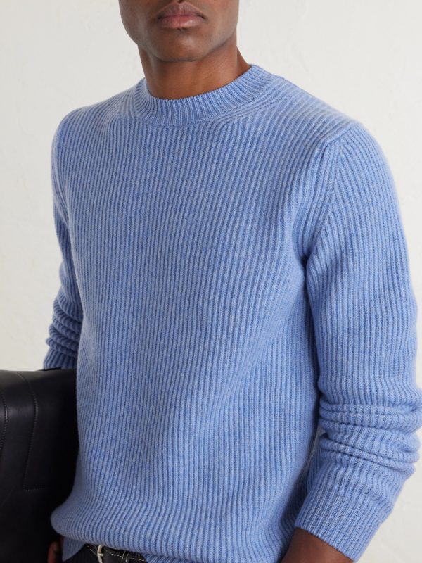 Slim-Fit Ribbed Wool Sweater - CU