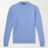 Slim-Fit Ribbed Wool Sweater