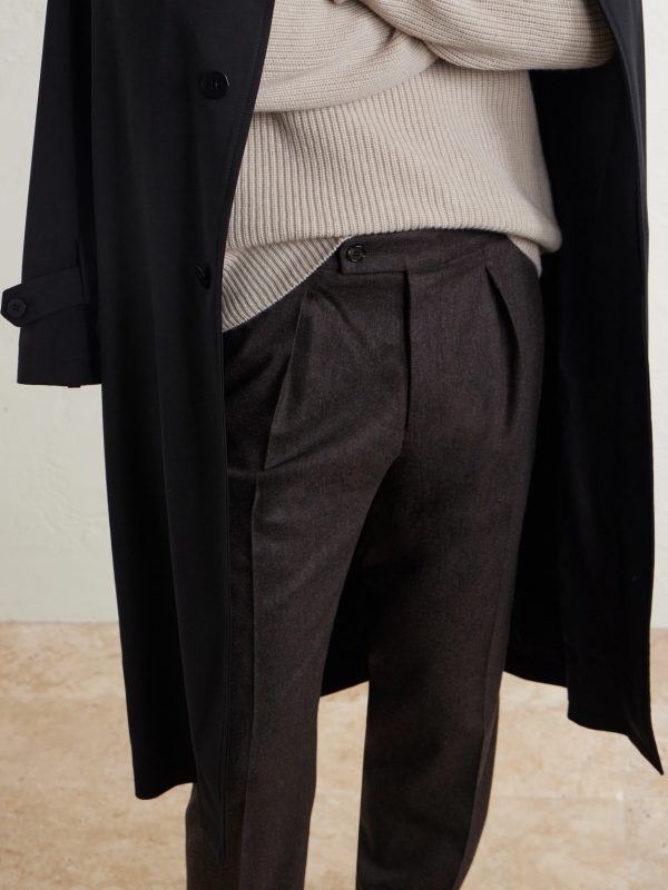 Tapered Pleated Wool and Cashmere-Blend Suit Trousers - CU Tapered Pleated Wool and Cashmere-Blend Suit Trousers - CU