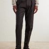 Tapered Pleated Wool and Cashmere-Blend Suit Trousers - FR Tapered Pleated Wool and Cashmere-Blend Suit Trousers - FR