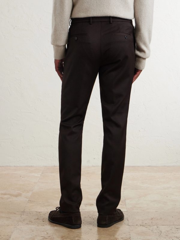 Straight-Leg Pleated Woven Suit Trousers - BK Straight-Leg Pleated Woven Suit Trousers - BK