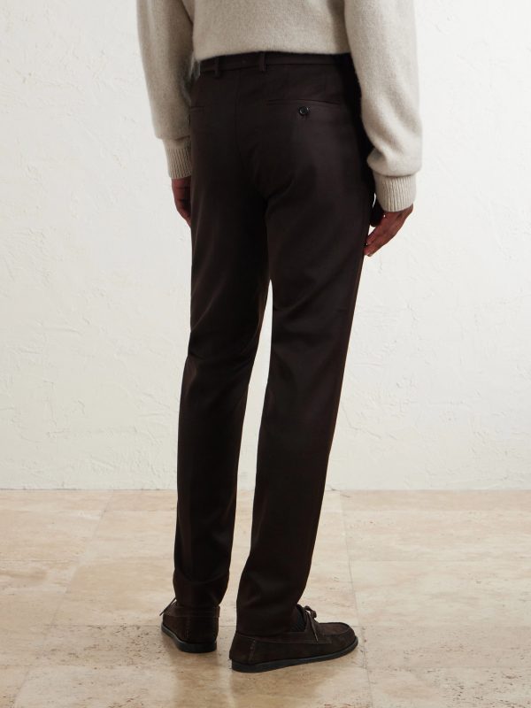 Straight-Leg Pleated Woven Suit Trousers - FR Straight-Leg Pleated Woven Suit Trousers - FR