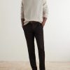 Straight-Leg Pleated Woven Suit Trousers - OU Straight-Leg Pleated Woven Suit Trousers - OU
