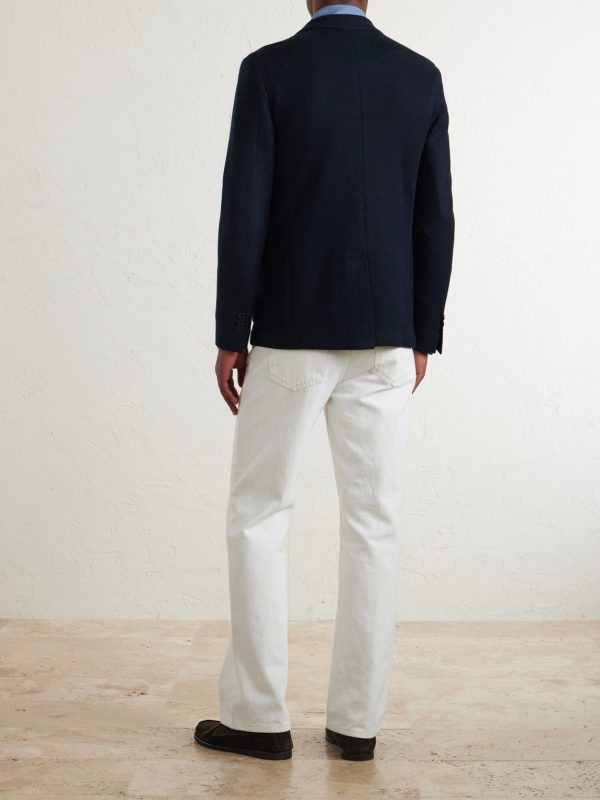 Wool-Blend Jersey Blazer - BK