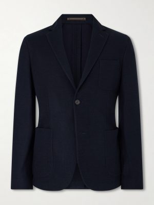 Wool-Blend Jersey Blazer Wool-Blend Jersey Blazer