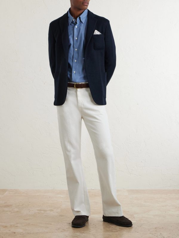 Wool-Blend Jersey Blazer - OU
