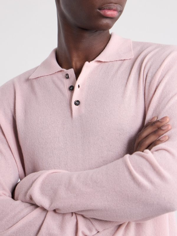 Zanone Cashmere-Blend Polo Sweater - CU Zanone Cashmere-Blend Polo Sweater - CU