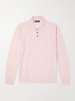 Zanone Cashmere-Blend Polo Sweater Zanone Cashmere-Blend Polo Sweater