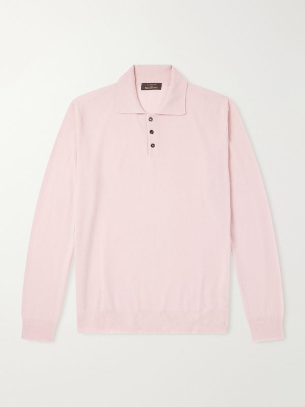 Zanone Cashmere-Blend Polo Sweater Zanone Cashmere-Blend Polo Sweater