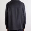Stretch-Wool Flannel Overshirt - BK Stretch-Wool Flannel Overshirt - BK