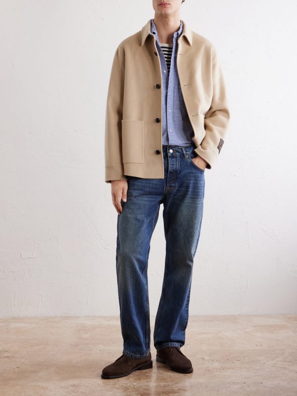 Felted Wool-Blend Blouson Jacket - OU