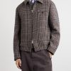 Montedoro Il Primo Checked Stretch-Wool Blouson Jacket - FR Montedoro Il Primo Checked Stretch-Wool Blouson Jacket - FR