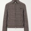 Montedoro Il Primo Checked Stretch-Wool Blouson Jacket Montedoro Il Primo Checked Stretch-Wool Blouson Jacket
