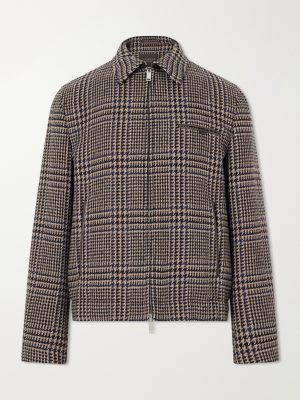 Montedoro Il Primo Checked Stretch-Wool Blouson Jacket