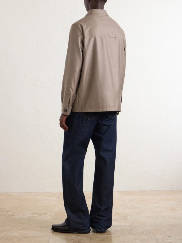 Wool and Silk-Blend Overshirt - BK