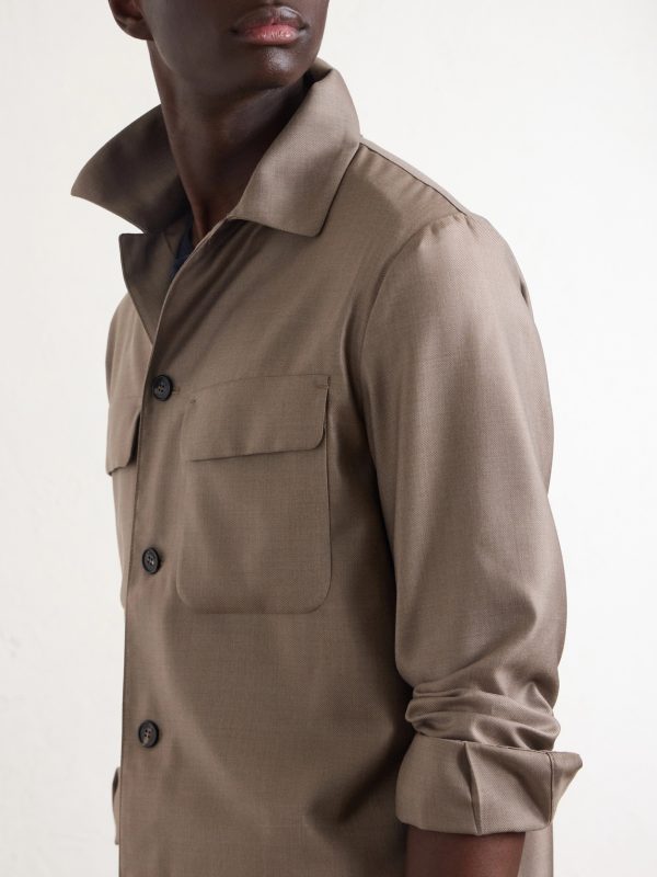 Wool and Silk-Blend Overshirt - CU