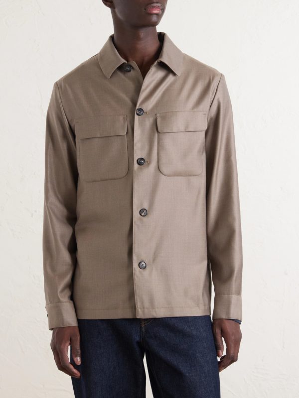 Wool and Silk-Blend Overshirt - FR