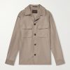 Wool and Silk-Blend Overshirt