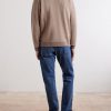 Virgin Wool Half-Zip Sweater - BK