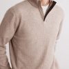 Virgin Wool Half-Zip Sweater - CU