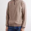 Virgin Wool Half-Zip Sweater - FR