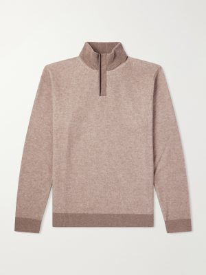 Virgin Wool Half-Zip Sweater Virgin Wool Half-Zip Sweater