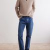 Virgin Wool Half-Zip Sweater - OU