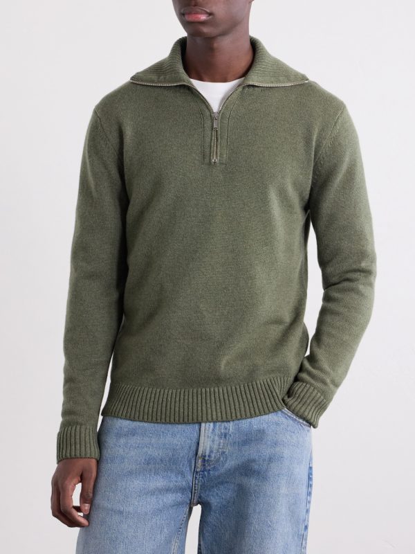 Zanone Cashmere Half-Zip Sweater - FR
