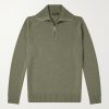 Zanone Cashmere Half-Zip Sweater