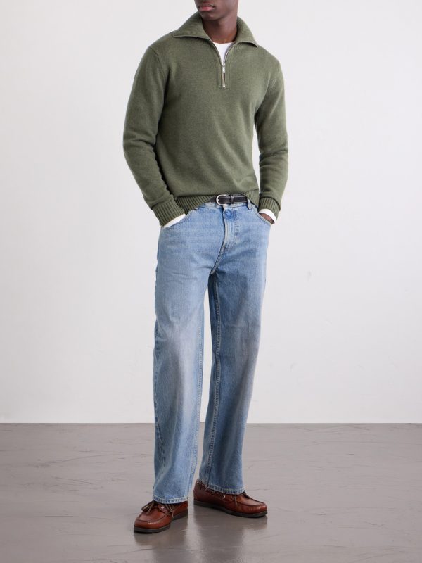 Zanone Cashmere Half-Zip Sweater - OU