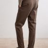Straight-Leg Stretch-Cotton Gabardine Trousers - BK Straight-Leg Stretch-Cotton Gabardine Trousers - BK