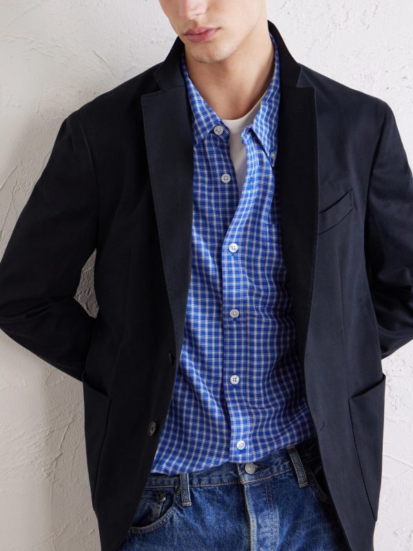 Stretch-Cotton Gabardine Suit Jacket - CU Stretch-Cotton Gabardine Suit Jacket - CU