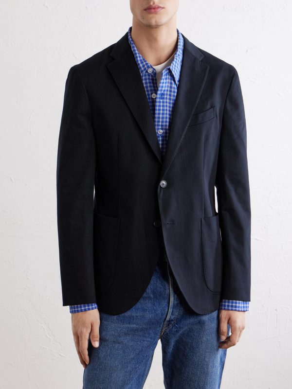 Stretch-Cotton Gabardine Suit Jacket - FR Stretch-Cotton Gabardine Suit Jacket - FR