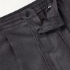 Tapered Pleated Virgin Wool Trousers - E1