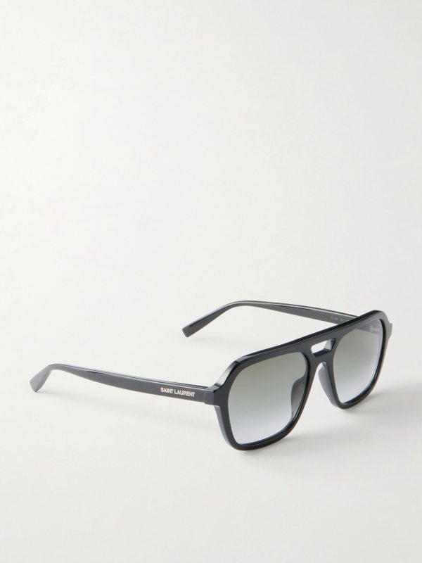 Aviator-Style Acetate Sunglasses - FR